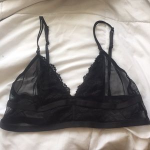 Black Lace Mesh Bralette